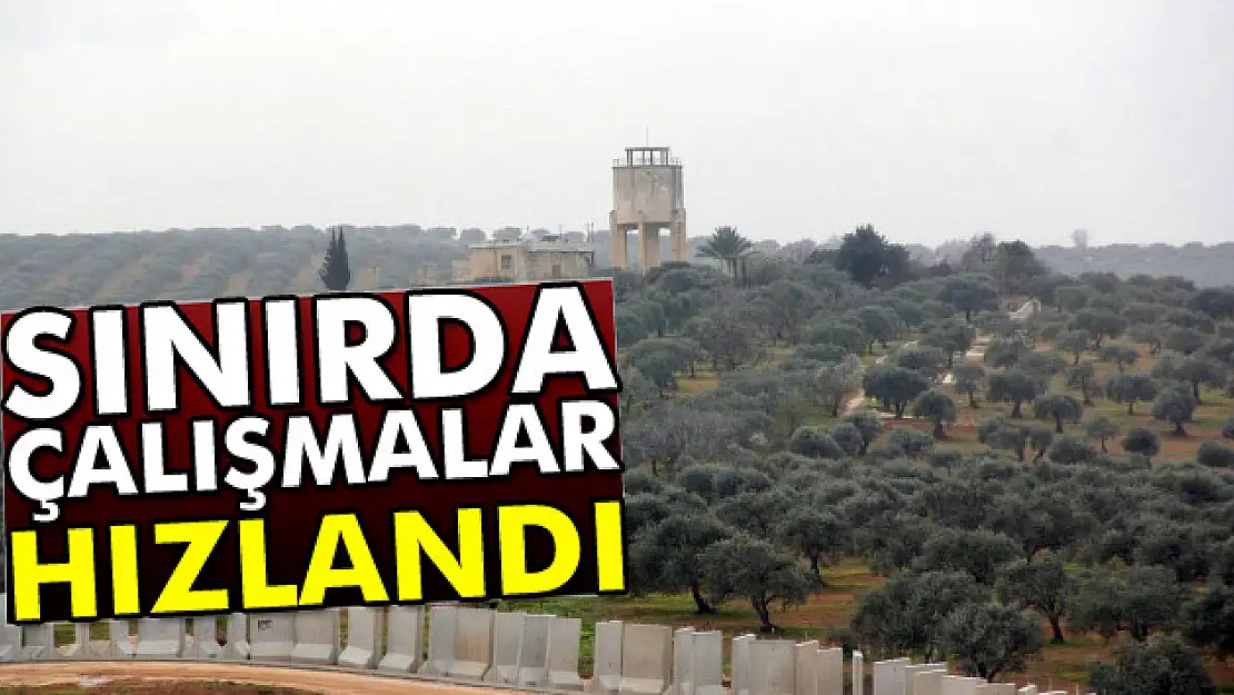 Suriye sınırındaki beton duvar çalışmaları hızlandı