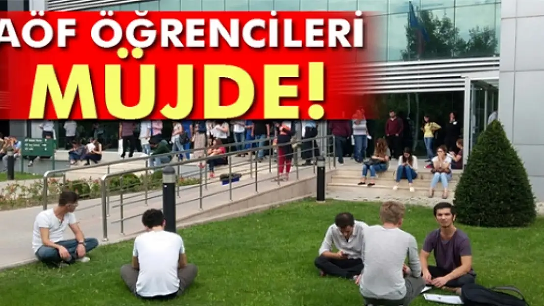 AÖF öğrencilerine müjde