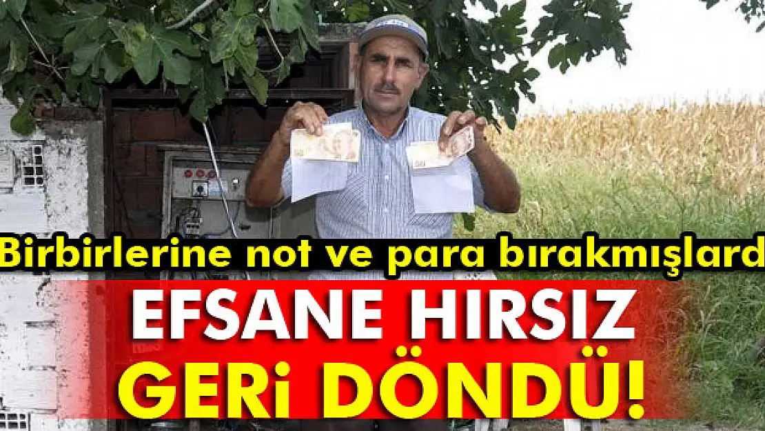 Not bırakan hırsız yine çaldı!