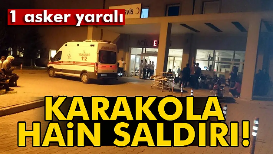 Şanlıurfa'da teröristler karakola saldırdı: 1 asker yaralı