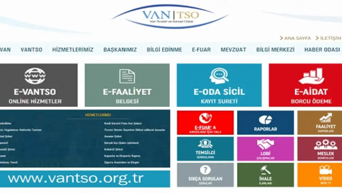 Van TSOda online hizmet dönemi