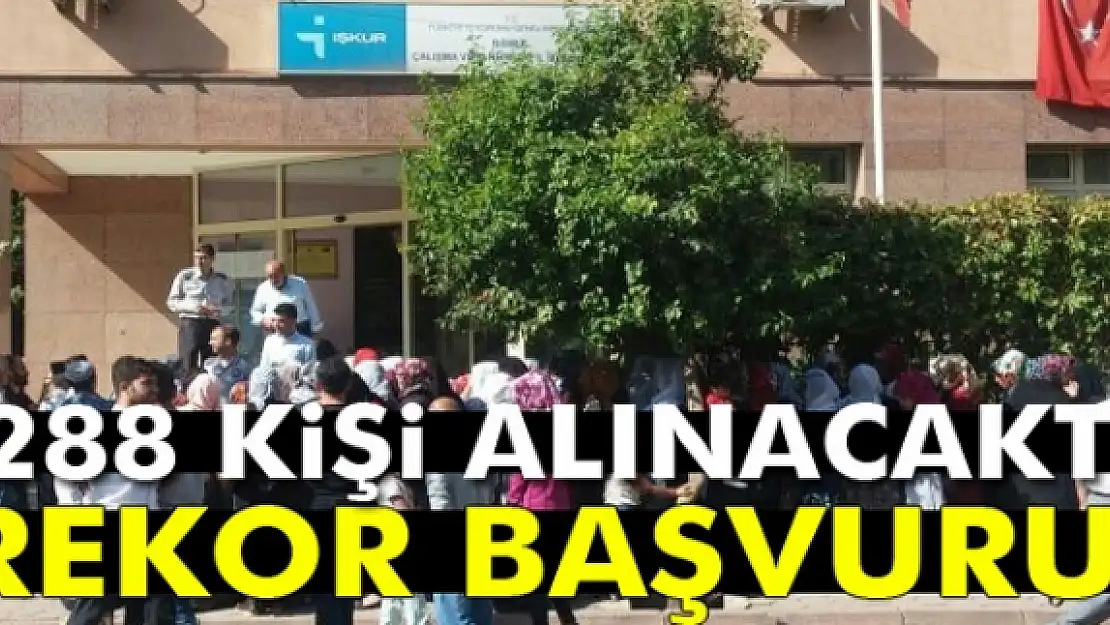 Siirt'te 288 kişilik işe 5 bin 46 başvuru yapıldı