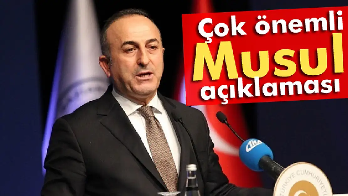 Bakan Çavuşoğlu: 'Musul operasyonu yerel güçler tarafından hayata geçirilmeli'