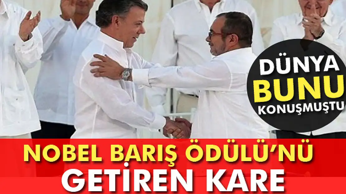 Nobel Barış Ödülü'nü FARC'la anlaşma imzalayan Kolombiya Devlet Başkanı aldı