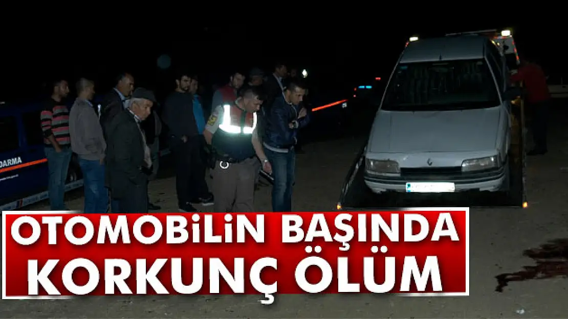 Otomobilin başında korkunç ölüm