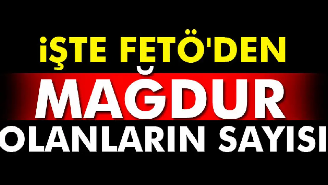 FETÖden mağdur olanlar % 1 veya 2