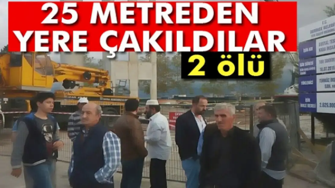 Vince bağlı sepet düştü: 2 ölü