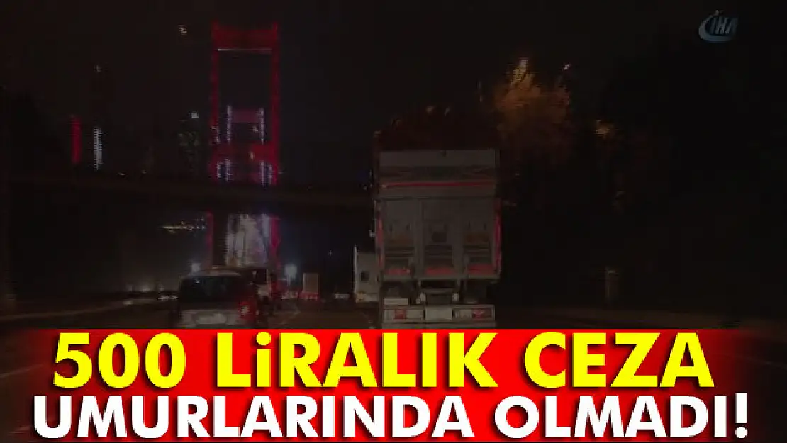 500 liralık ceza umurlarında olmadı