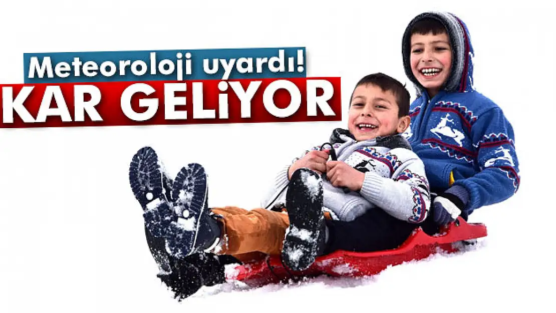 Meteoroloji uyardı! Kar geliyor