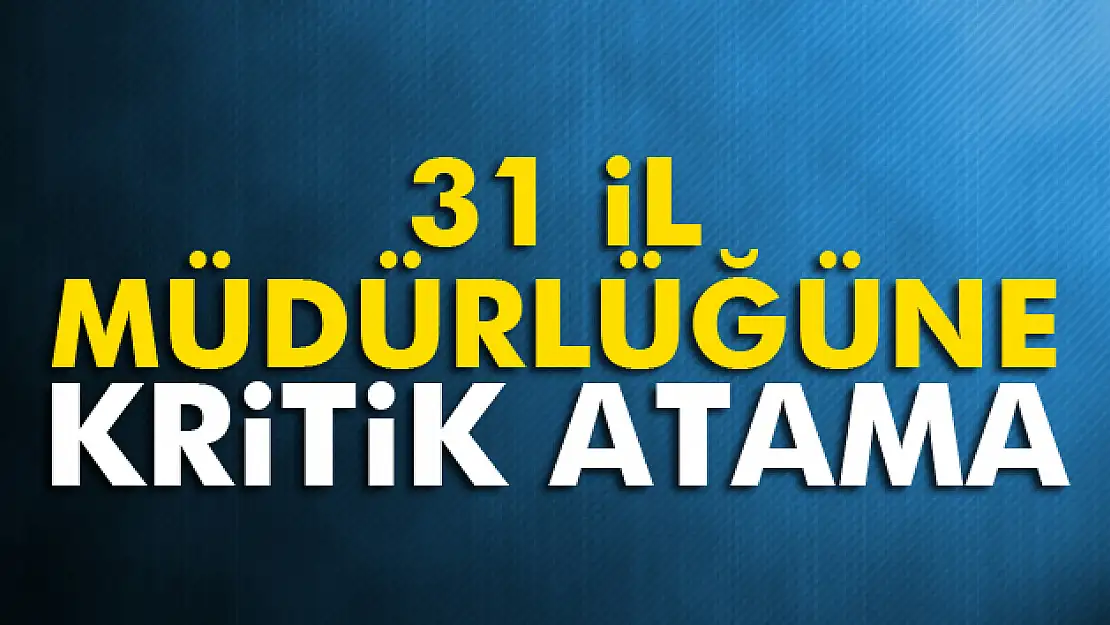 SGKda 31 ilin müdürü değişti