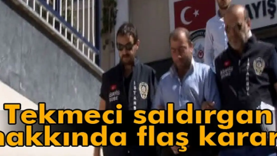 Tekmeci saldırgan yeniden gözaltında!