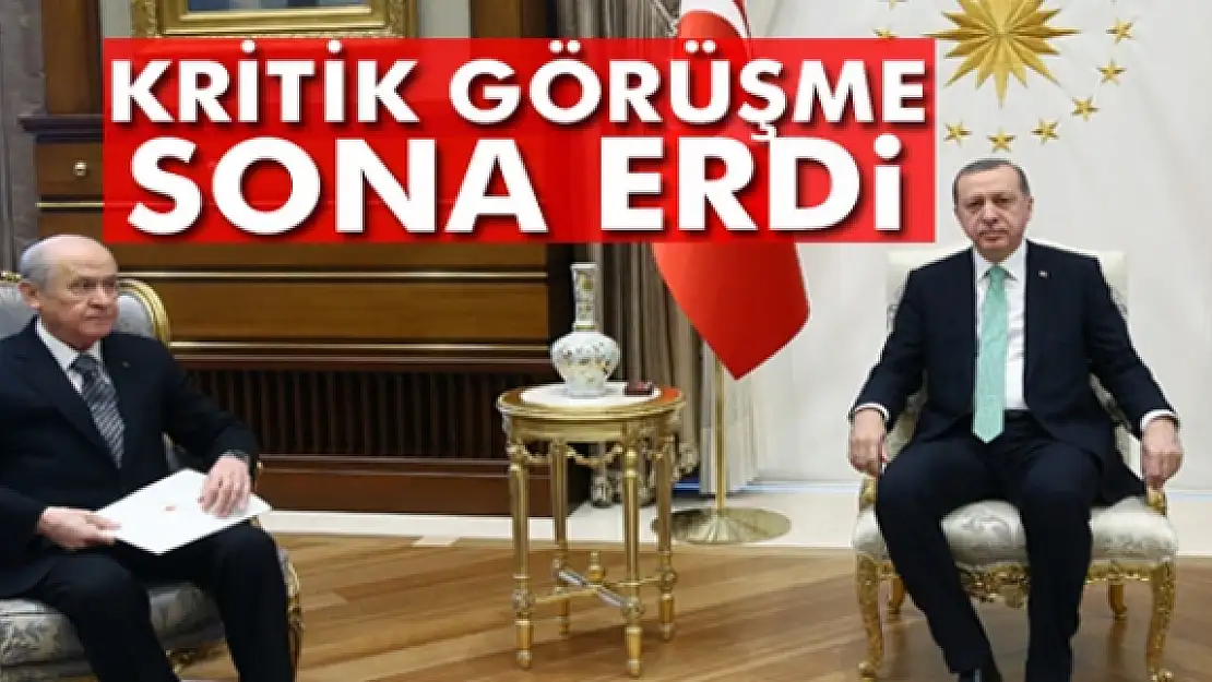 Erdoğan-Bahçeli görüşmesi sona erdi