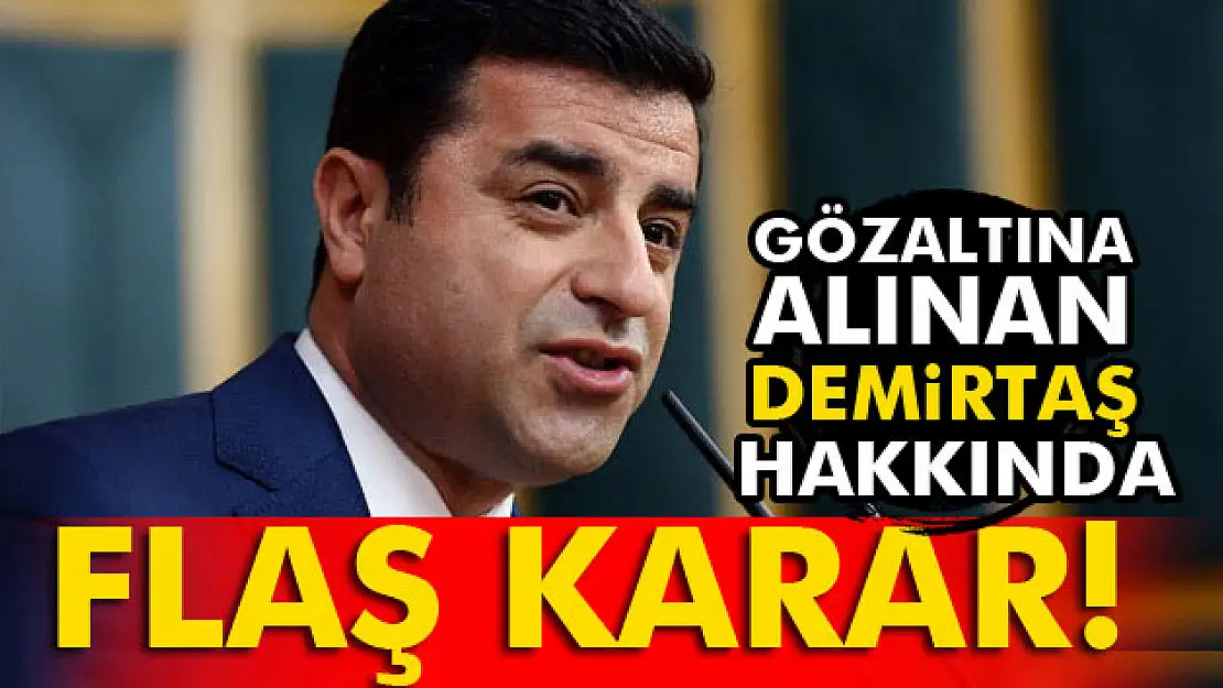 Selahattin Demirtaş adliyeye sevk edildi