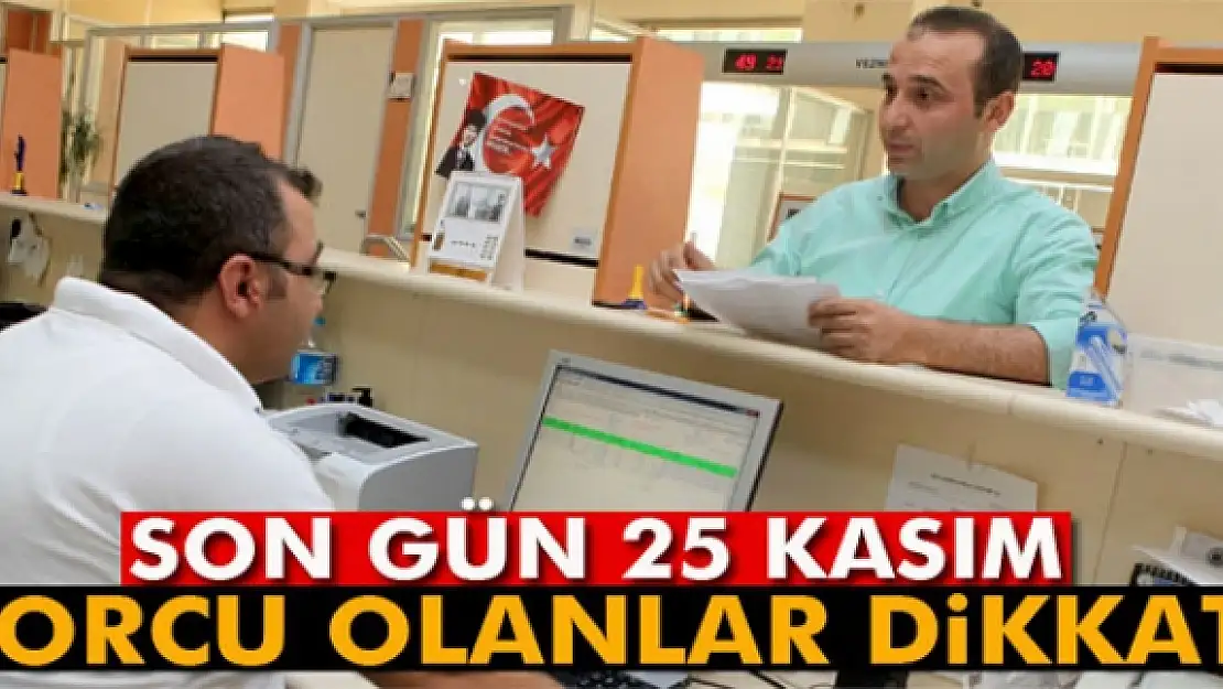 Vergi affı ve borç yapılandırmada son gün 25 Kasım