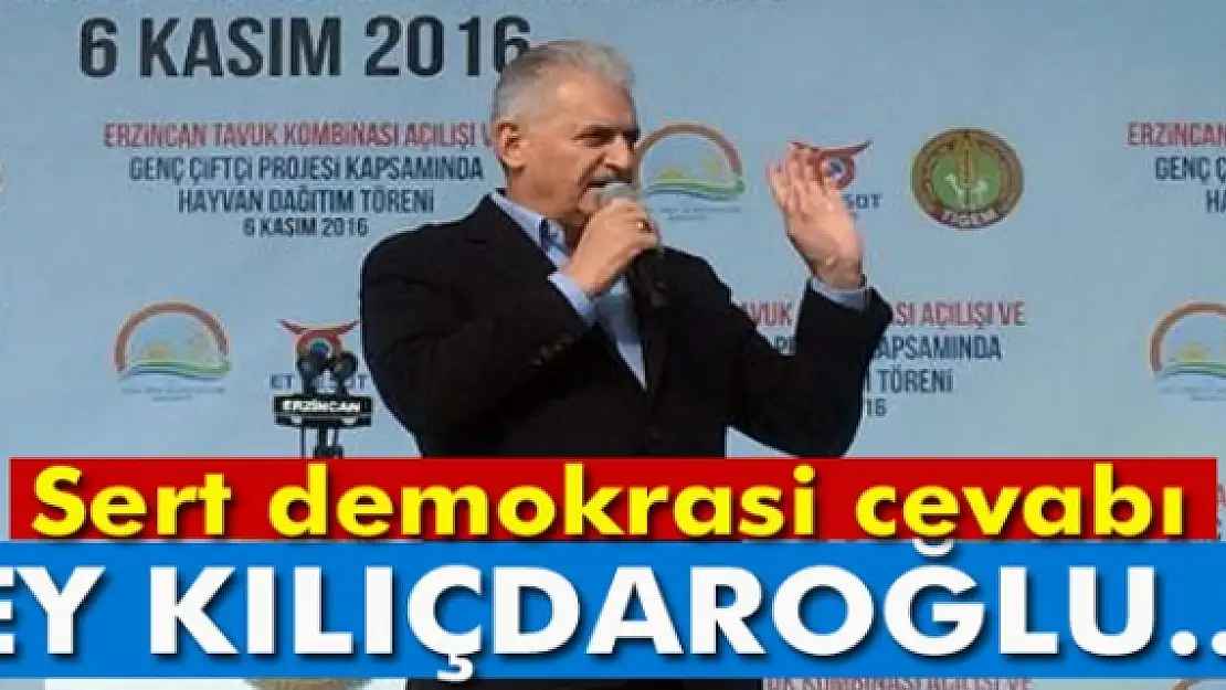 Başbakan Yıldırım: 'Demokrasiye sahip çıkmak, teröre sahip çıkmamakla olur'