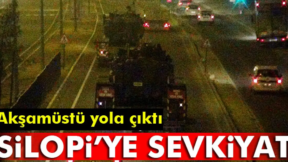 Üçüncü askeri konvoy Silopiye sevk edildi