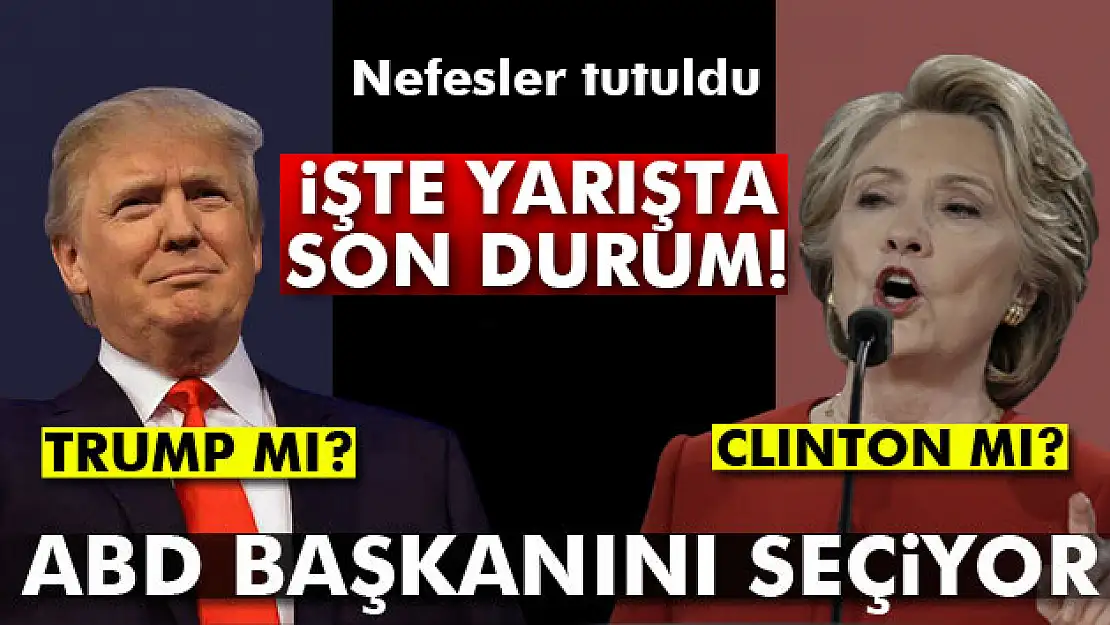 2016 ABD Başkanlık seçiminde son durum! Trump mı? Clinton mı?