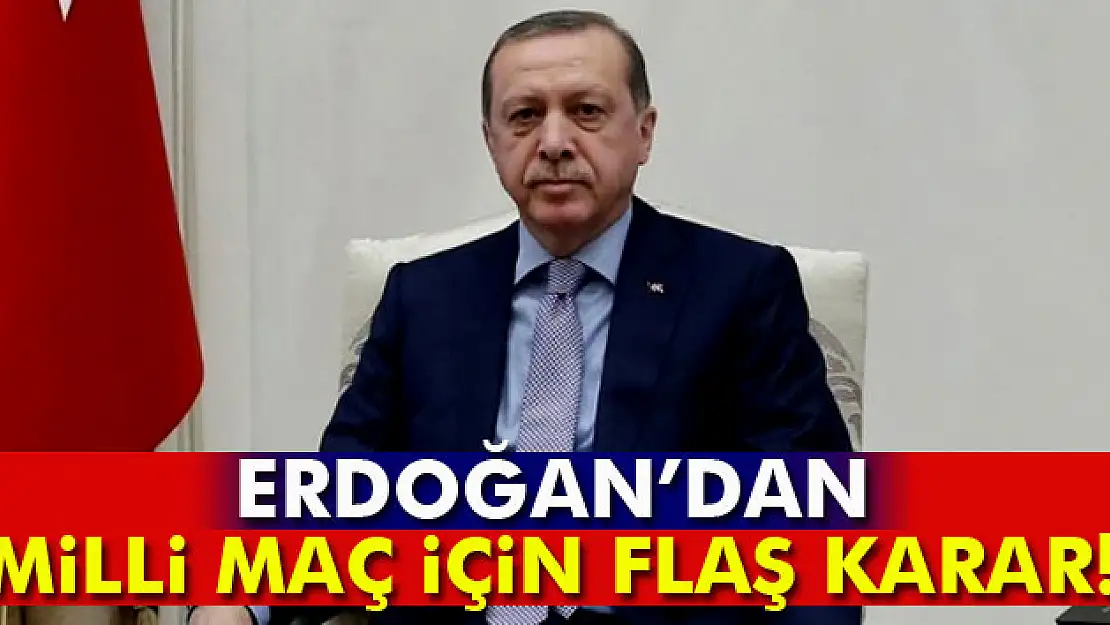 Cumhurbaşkanı Erdoğan, Kosova maçını tribünden izleyecek