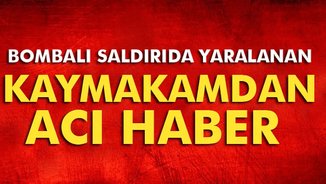 Derik Kaymakamı Muhammed Fatih Safitürk şehit oldu