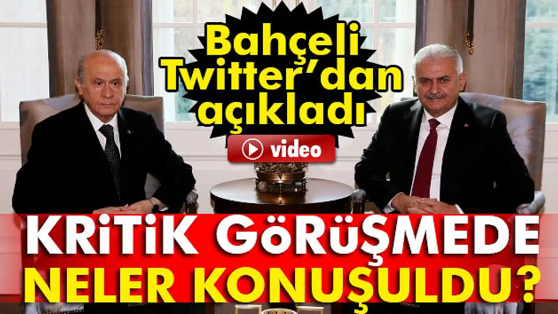 Devlet Bahçeli'den Başbakan Yıldırım'la görüşme açıklaması