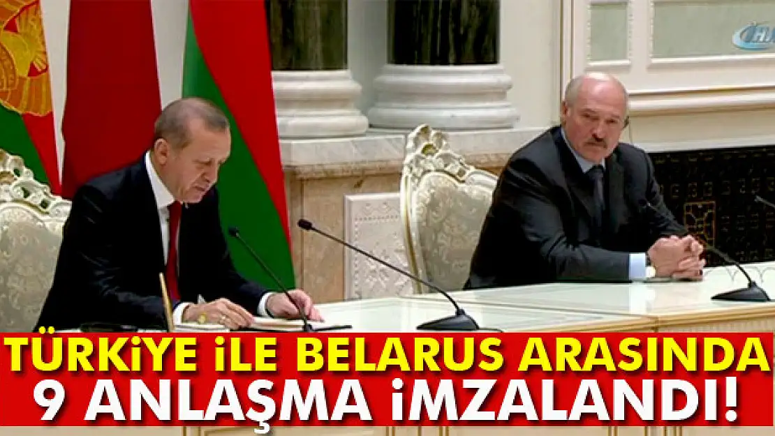 Türkiye ile Belarus arasında 9 anlaşma imzalandı