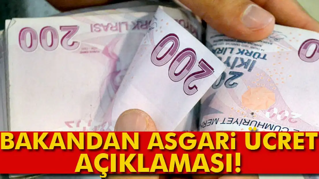 Bakan Zeybekciden asgari ücret açıklaması