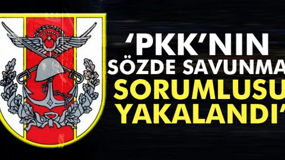 TSK: Bölücü Terör Örgütünün 'Öz Savunma Sorumlusu' Selim Aybar yakalandı