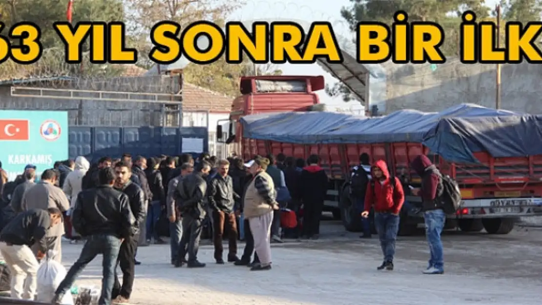 Karkamış'ta 63 yıl sonra bir ilk