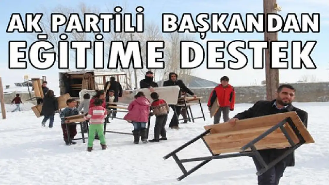 AK Partili başkandan eğitime destek