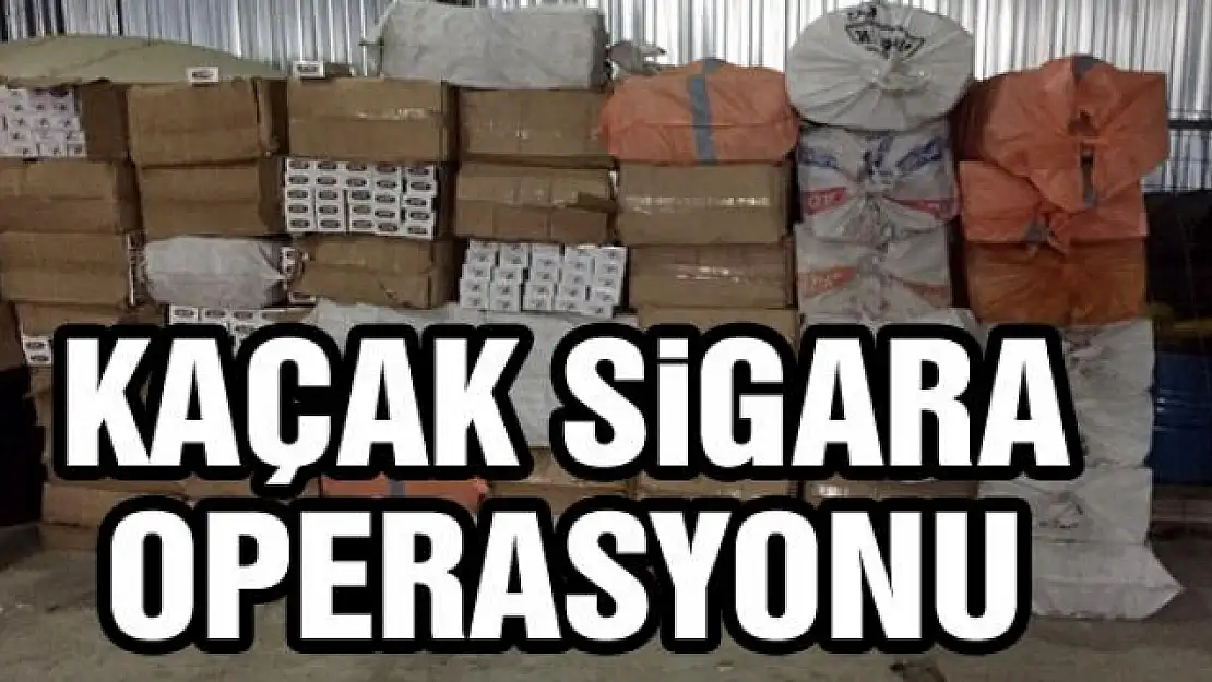 Van'da kaçak sigara operasyonu