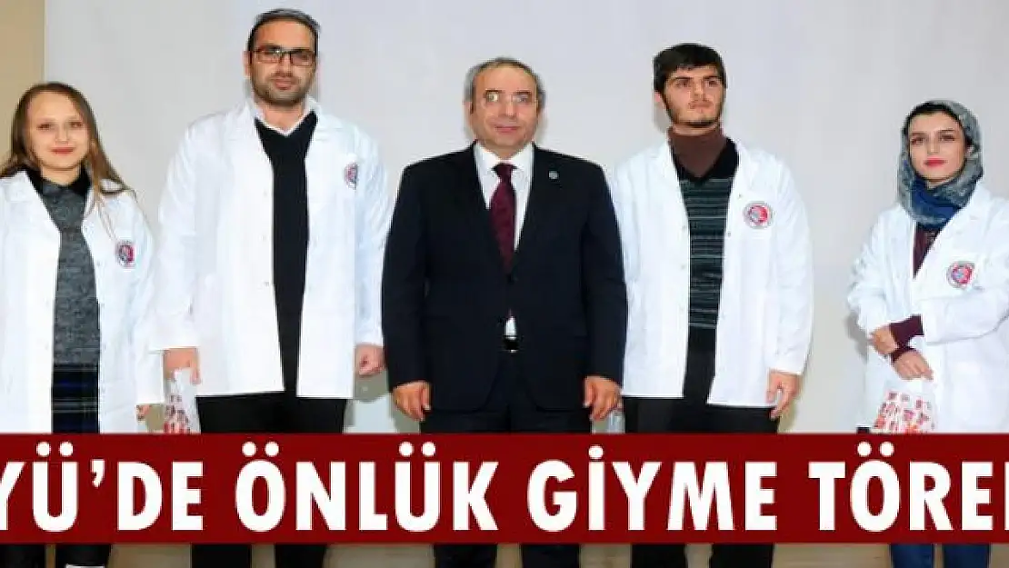 YYÜ'de önlük giyme töreni