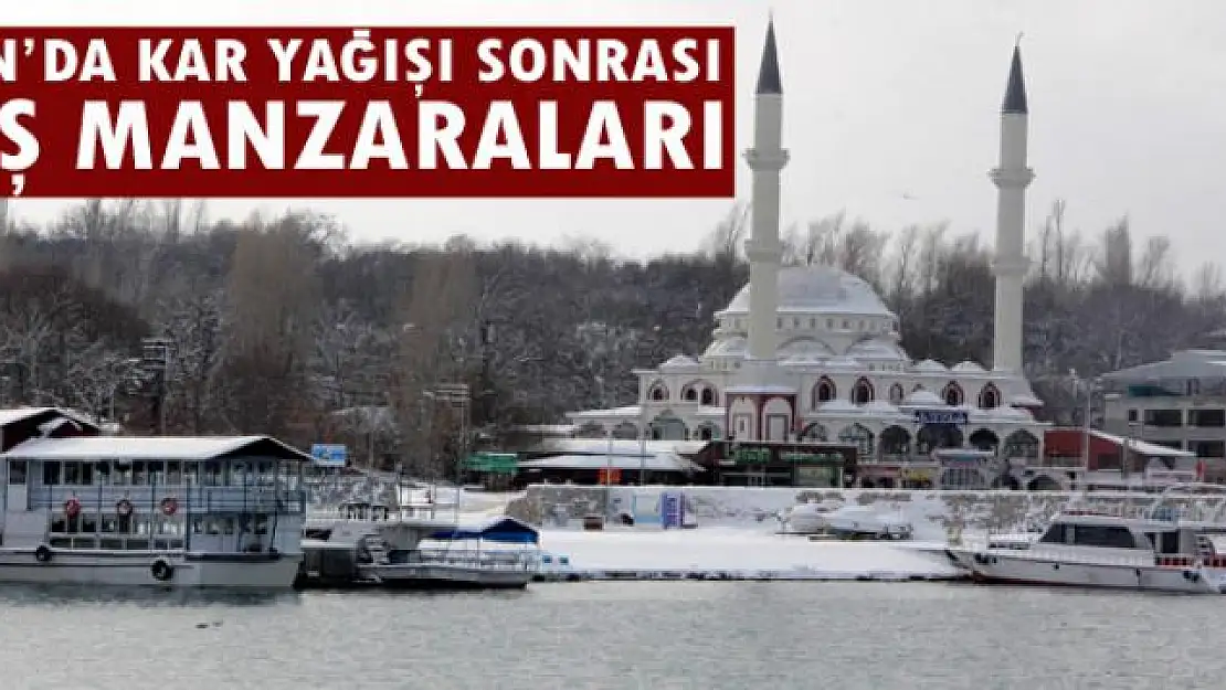 Van'da kar yağışı sonrası kış manzaraları