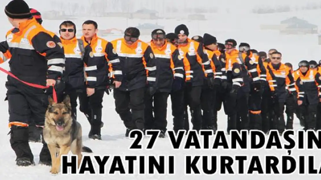 AFAD 2016'da 27 vatandaşın hayatını kurtardı 