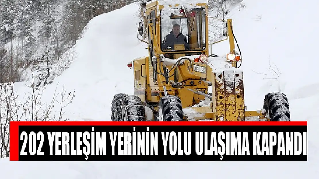 202 yerleşim yerinin yolu ulaşıma kapandı