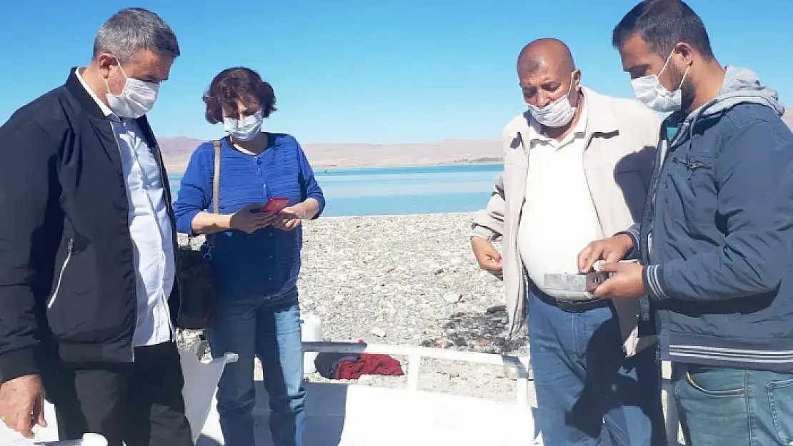 ERÇEK GÖLÜ'NÜN KARAYA ÇIKIŞ NOKTALARI DENETLENDİ