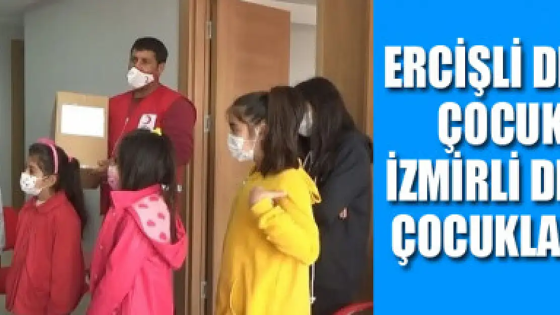 ERCİŞLİ DEPREMZEDE ÇOCUKLARDAN İZMİRLİ DEPREMZEDE ÇOCUKLARA DESTEK