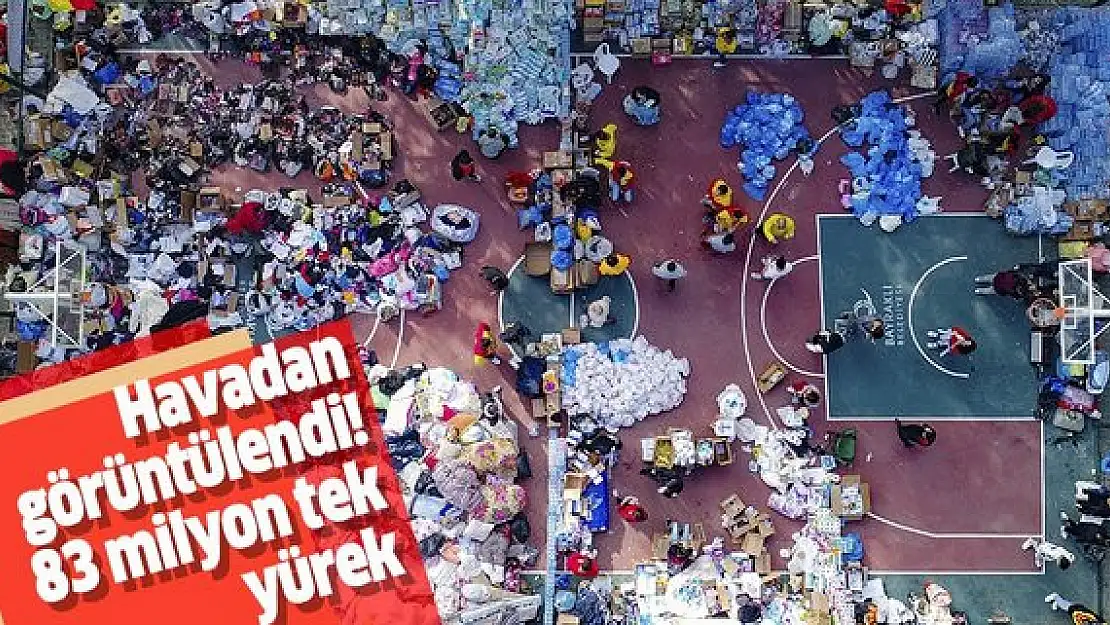 Türkiye tek yürek oldu. İzmir'e gelen yardımlar sahaları doldurdu