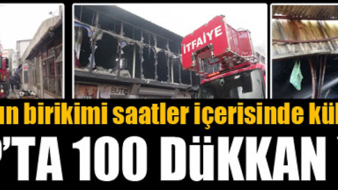 ÖZALP'TA 100 DÜKKAN YANDI