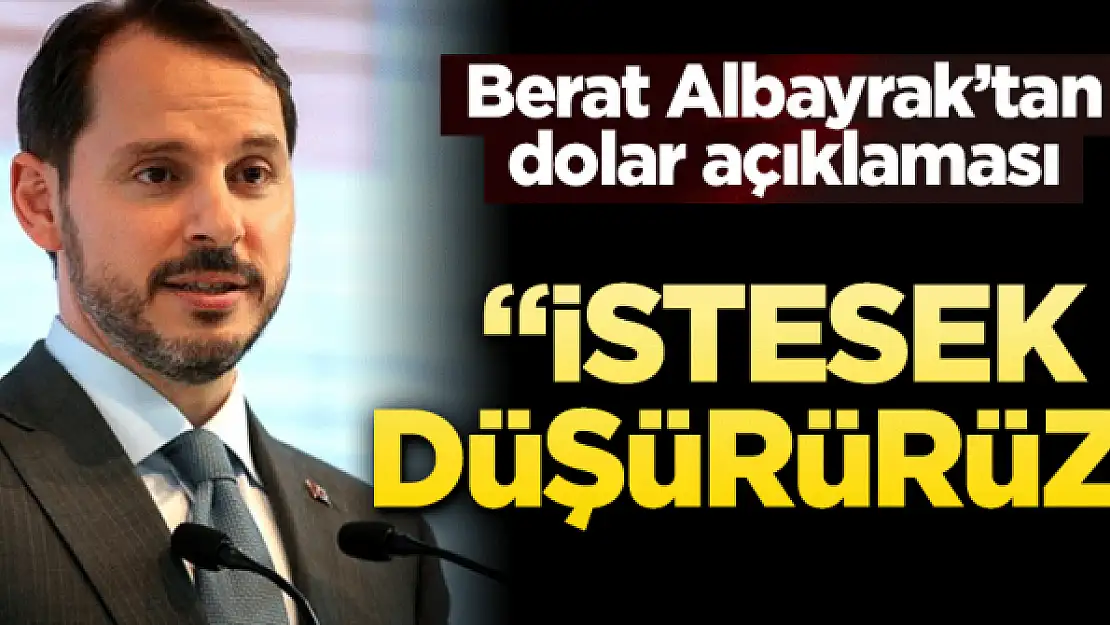 Berat Albayrak'tan dolar açıklaması! İstesek düşürürüz