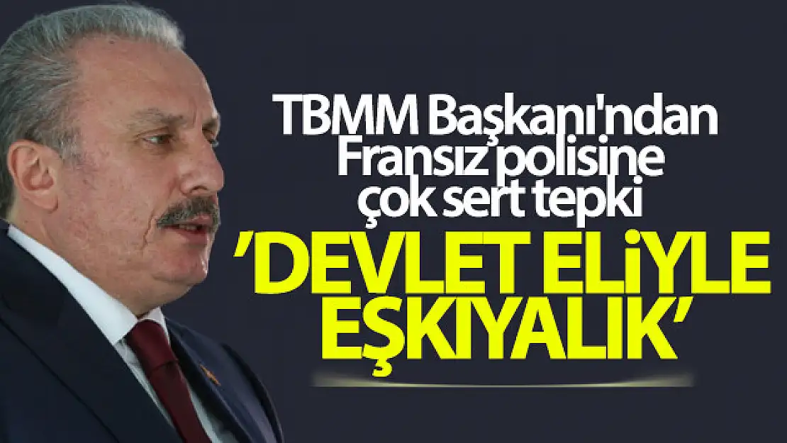 TBMM Başkanı Şentop'tan Fransa'daki skandalla ilgili sert açıklama