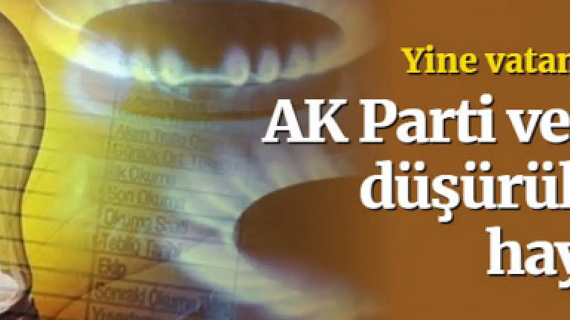 AK Parti doğalgaz ve elektrikteki verginin düşürülmesine hayır dedi!