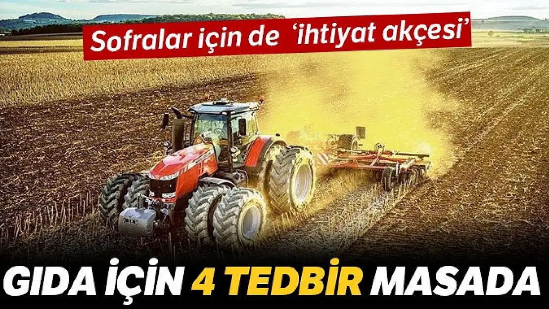 Gıda için 4 tedbir masada