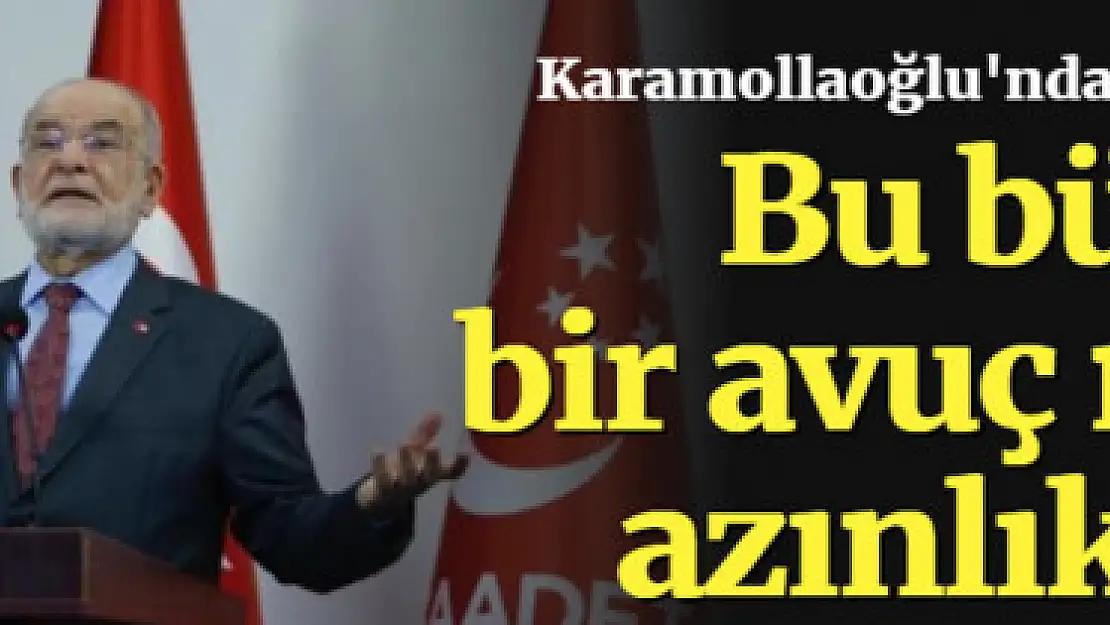 Karamollaoğlu'ndan bütçe tepkisi: Bir avuç mutlu azınlık var