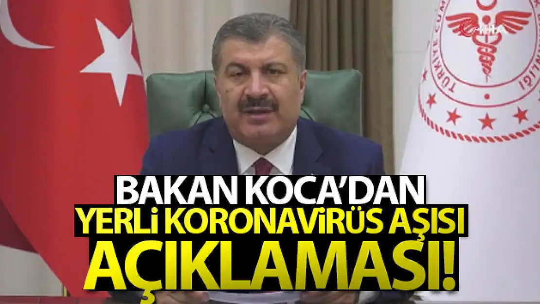 Bakan Koca: 'Aşı geliştirme çalışmalarında 3 aşımız klinik aşamaya gelmiştir'