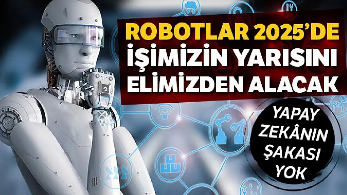 Robotlar 2025'te işimizin yarısını elimizden alacak