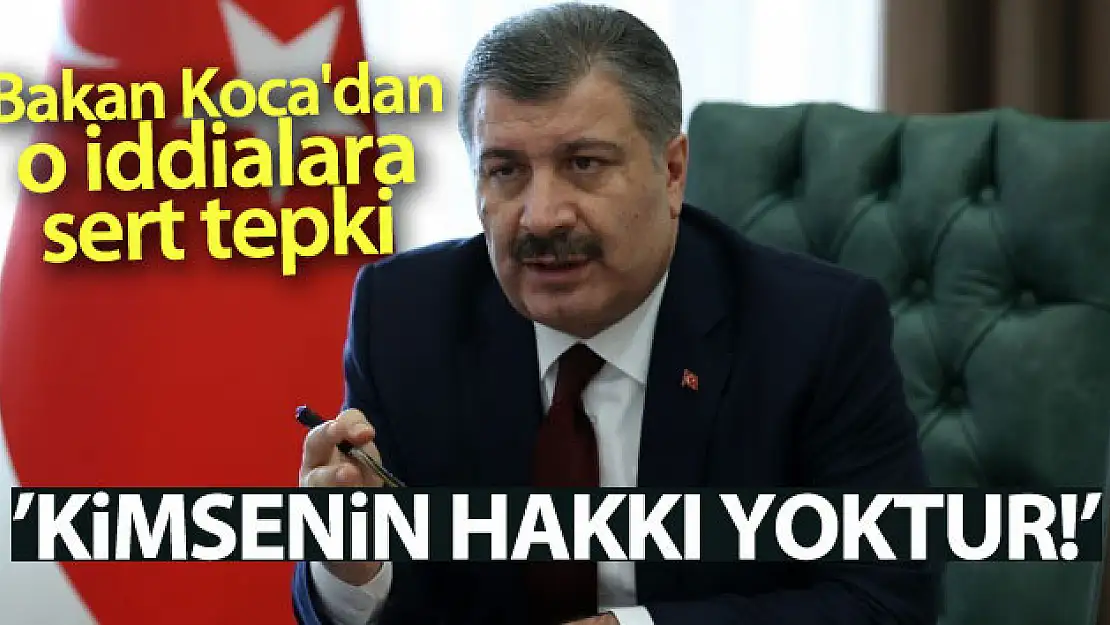 Sağlık Bakanı Koca: 'Araştırmacı bir gazeteciye yakışan kendi belgesini kendisi temin ederek arkasında durmasıdır'