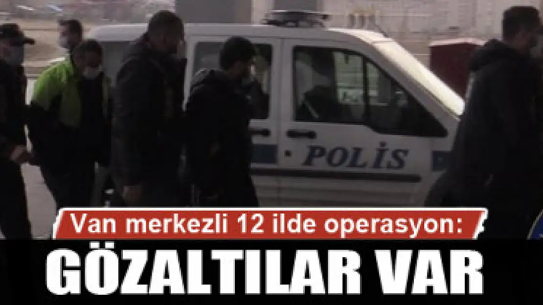 Van merkezli 12 ilde operasyon: 21 gözaltı