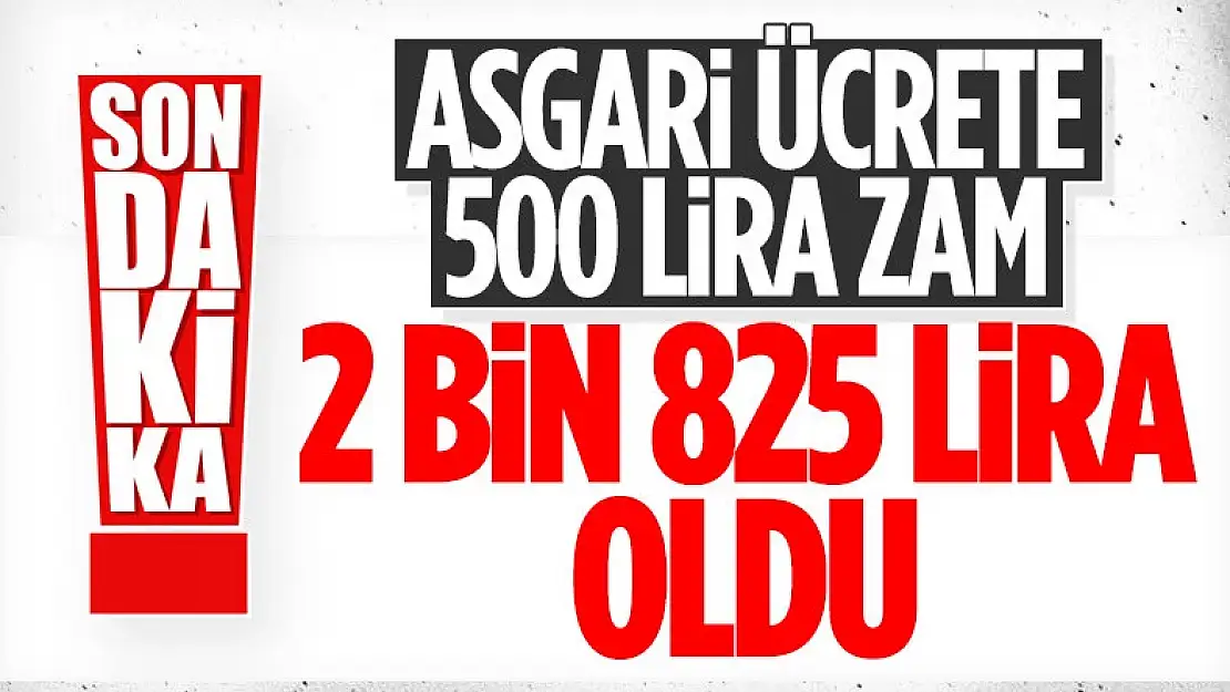 2021 yılı asgari ücreti açıklandı