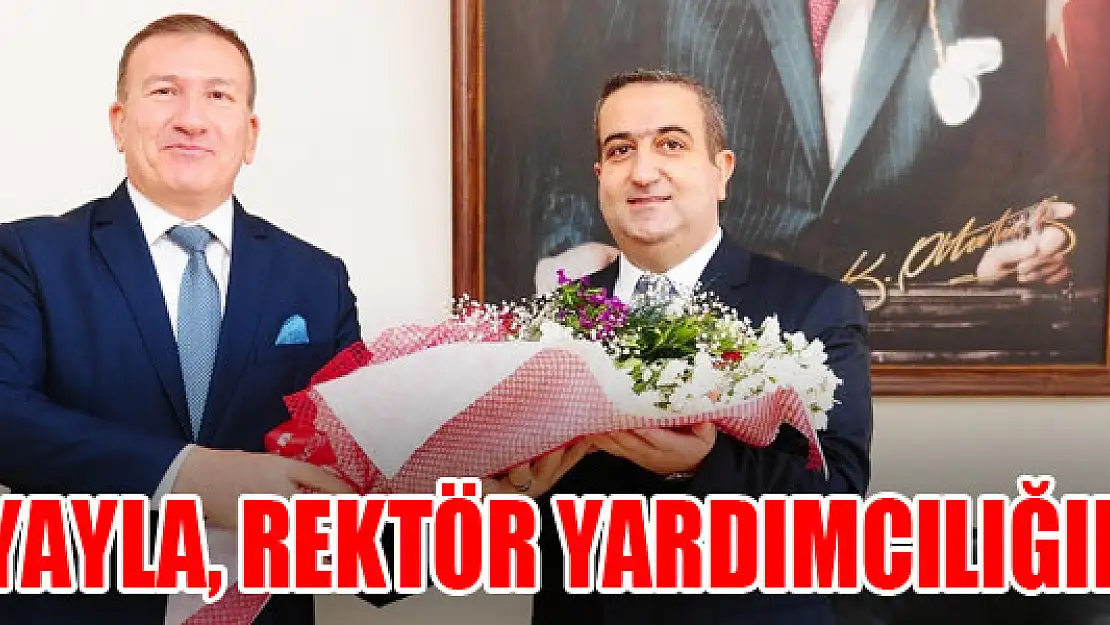 Prof. Dr. Yayla, rektör yardımcılığına atandı