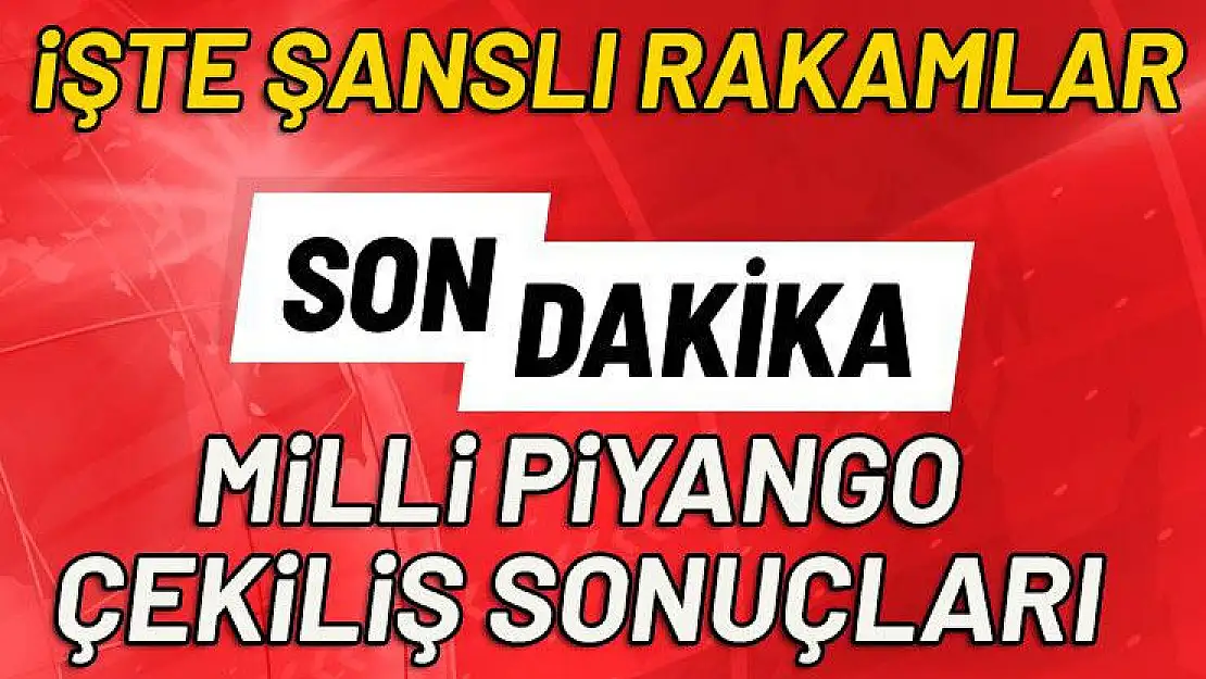 Milli Piyango yılbaşı çekiliş sonuçları belli oldu